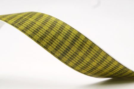 Lebhaftes Gelb und schwarzes Karomuster Band_AI